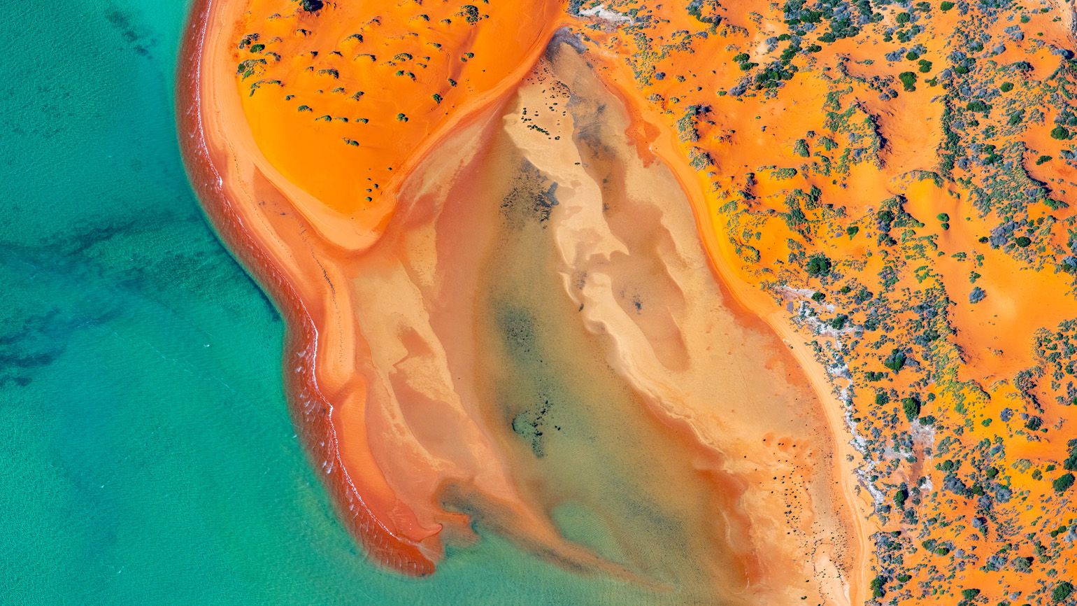 Abstract aerial photography in Australia; Getty Images