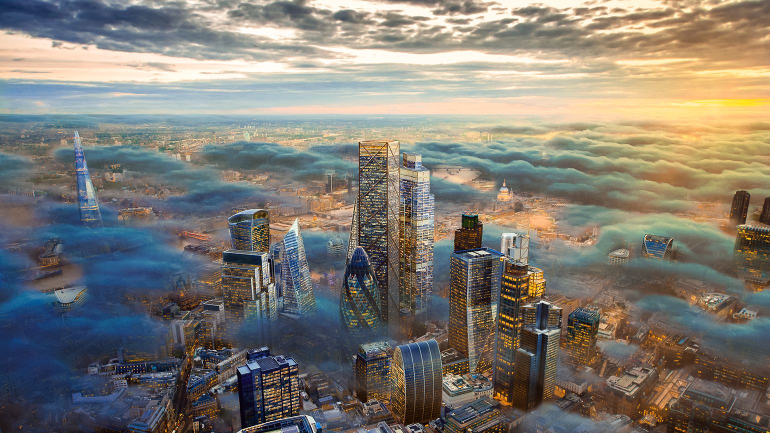 A city in the clouds is an example of what heaven looks like