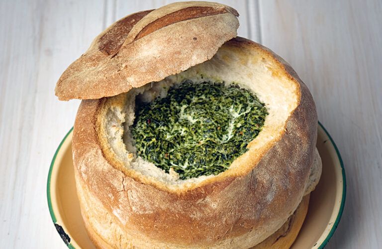 Spinach Bread Bowl